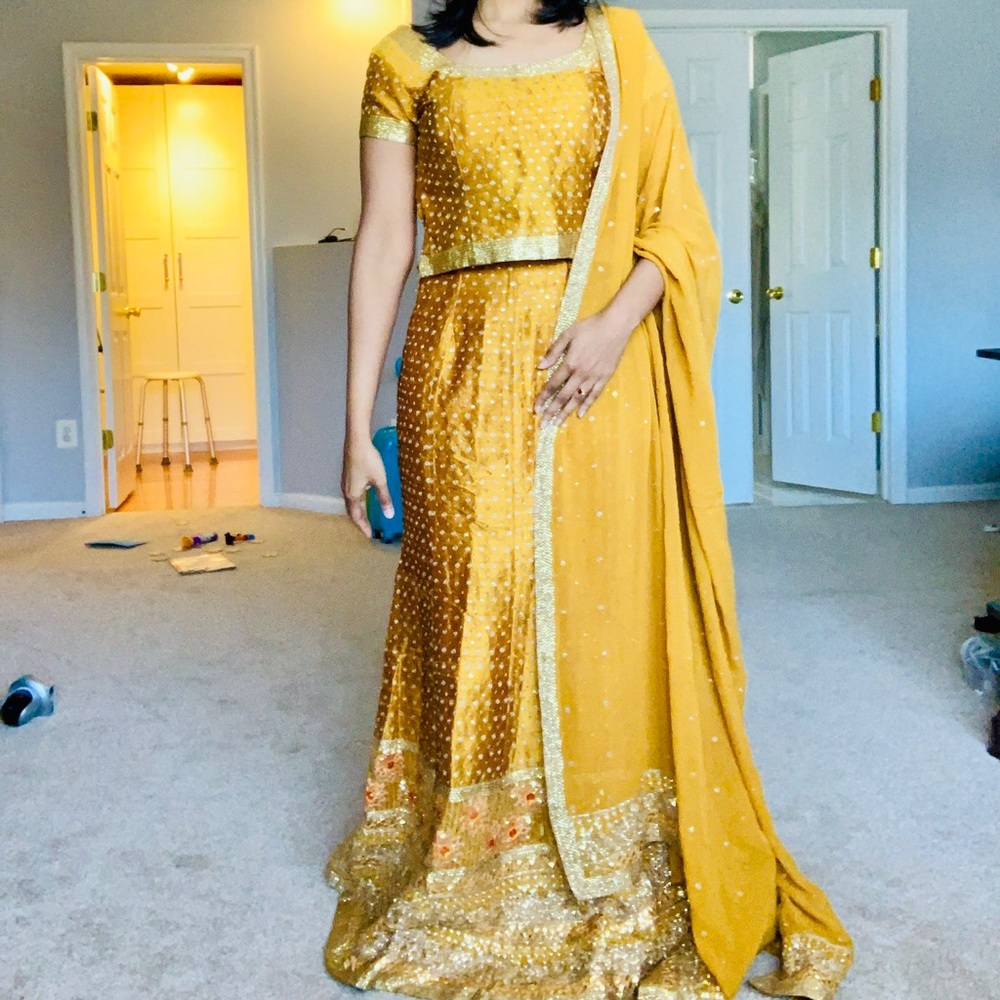 Heavy work indian lehenga